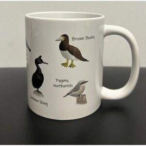 Gif funny Bird NamesMug 16oz Enamel Cream Coffee/Tea Mug